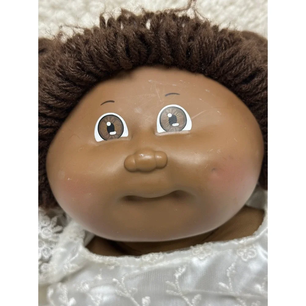 Vintage Cabbage Patch Kids African American Doll Brown Hair Original Tag